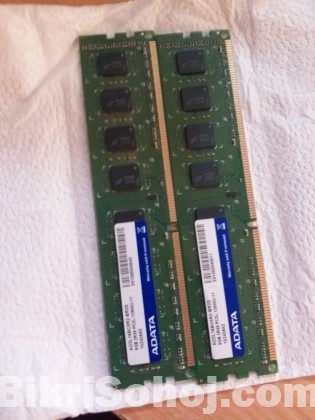 8GB RAM DDR3,Brand: ADATA, Bus:1600,Desktop